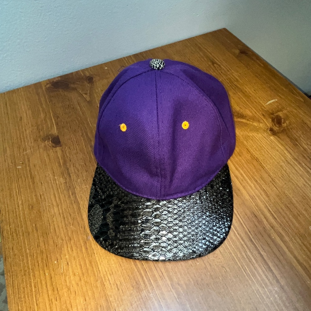 Purple and Black Acrylic, OS